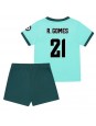 Wolves Rodrigo Gomes #21 Auswärts Trikotsatz für Kinder 2025-26 Kurzarm (+ Kurze Hosen)